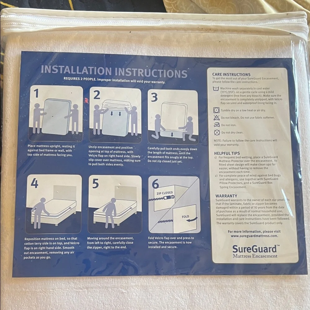 Mattress Encasement - White